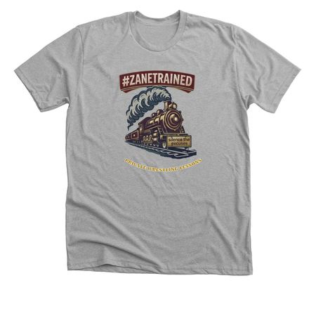 #ZaneTrained Gear, a Athletic Heather Premium Unisex Tee