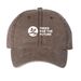 Trees for the Future ? Hats, a Brown Printed Pigment Dye Baseball Cap