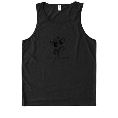 Llama Fan Club Official Merch, a Deep Black Allmade Eco Triblend Tank