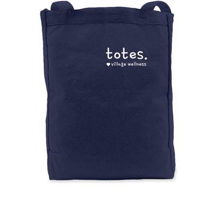 it takes a village - no hungry bellies, a Navy Premium Tote Bag