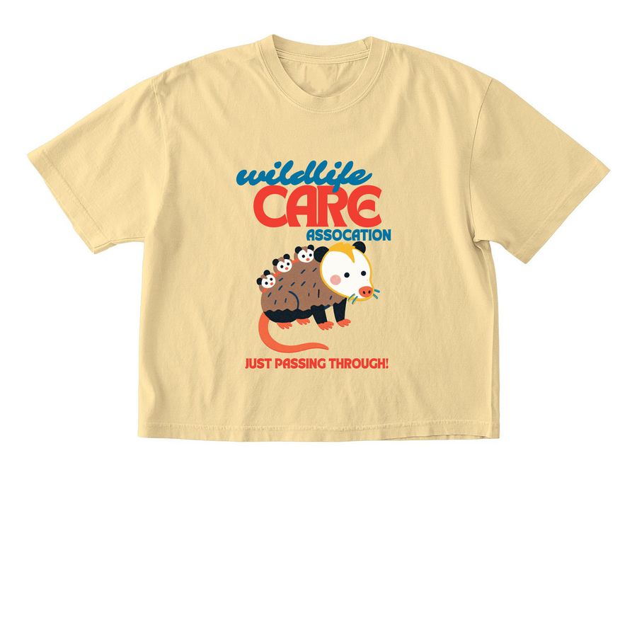 Just Passing Through, a Butter Comfort Colors Boxy Tee