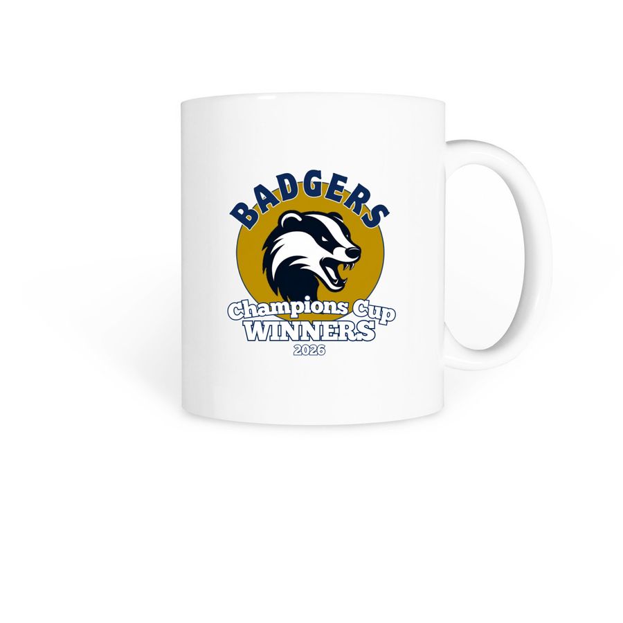 Leeds Badgers Champions Cup&nbsp;Mug, a White Coffee Mug