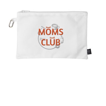 Tired Moms Trach Club Pouch, a White Grove Go-Go Pouch