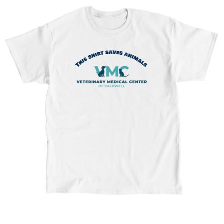 This Shirt Saves Animals, a White Classic Unisex Tee