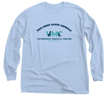 This Shirt Saves Animals, a Light Blue Classic Long Sleeve Tee