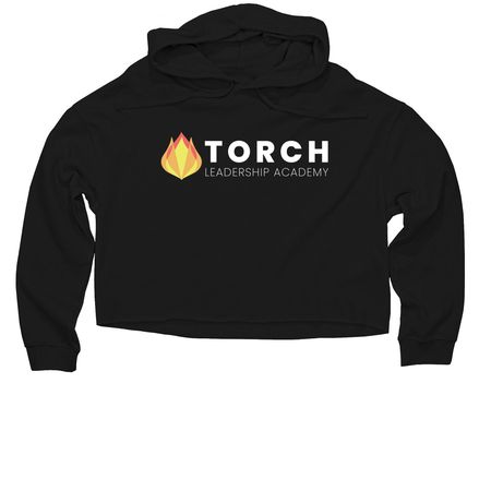 Torch Shirts, Hoodies, and Crew Necks, a Black Women?s Lightweight Cropped Hoodie