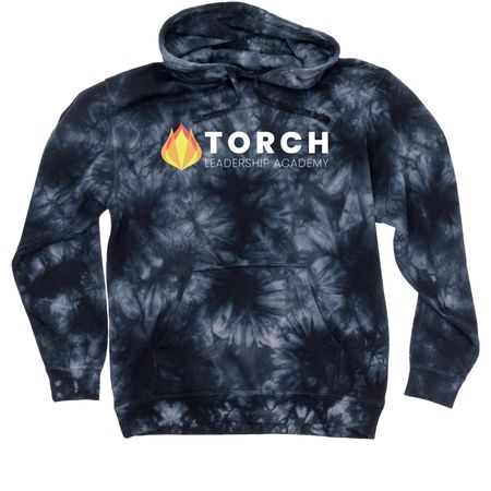 Torch Shirts, Hoodies, and Crew Necks, a Black Tie Dyed Pullover Hoodie