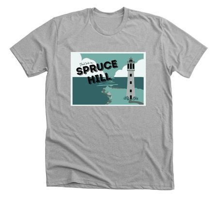 Find Love in Spruce Hill, a Athletic Heather Premium Unisex Tee