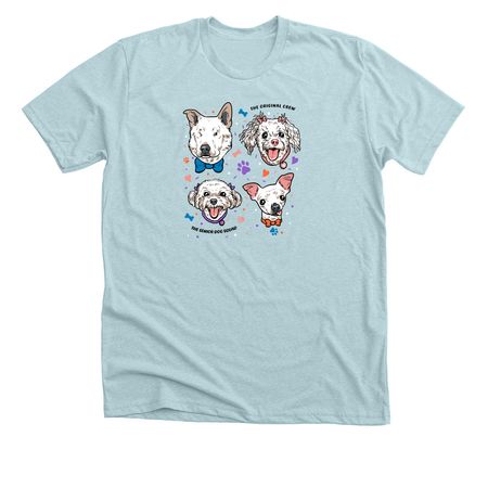 SDS - Original Crew, a Heather Ice Blue Premium Unisex Tee