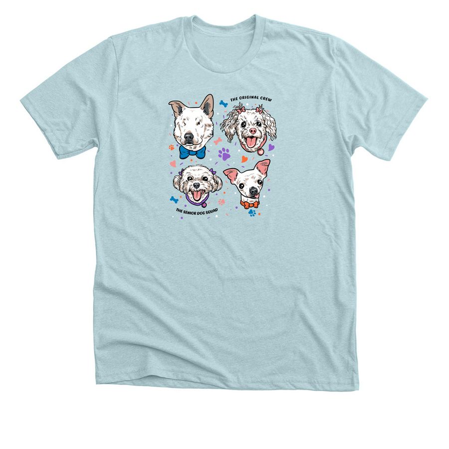 SDS - Original Crew, a Heather Ice Blue Premium Unisex Tee