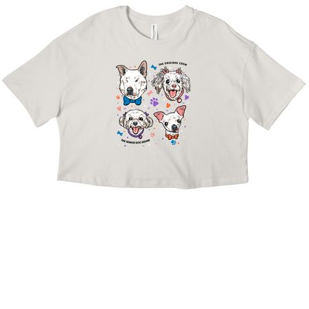 SDS - Original Crew, a Vintage White Women?s Cropped Cotton Tee