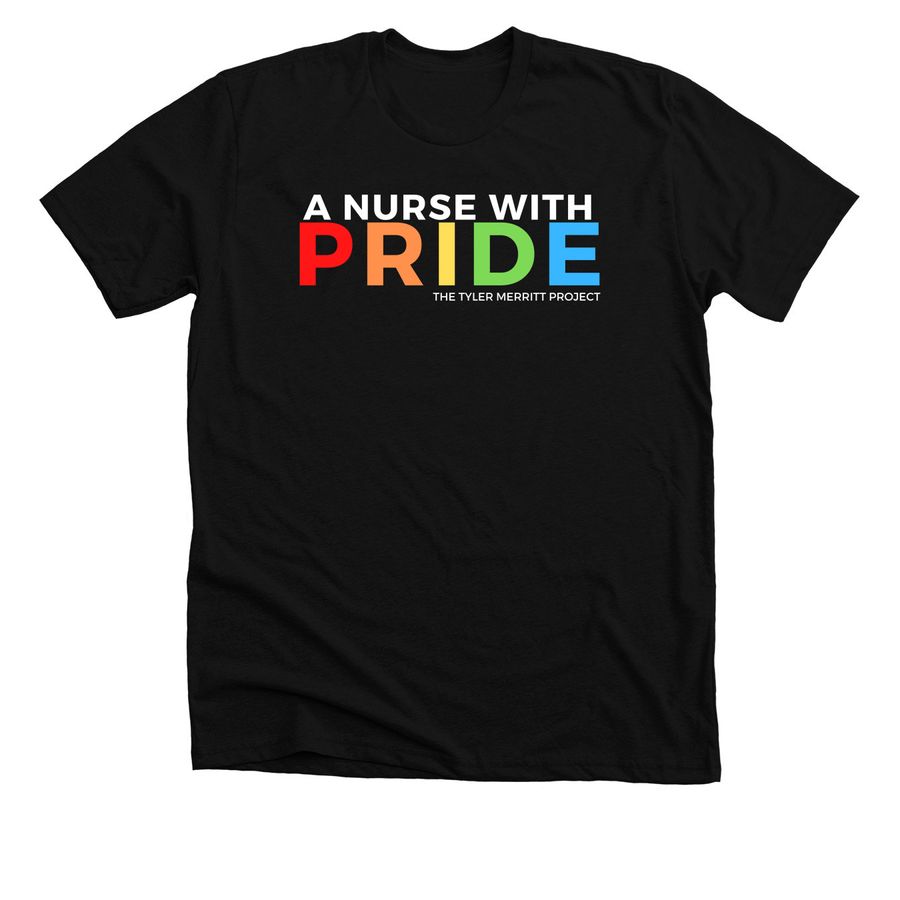 A Nurse with PRIDE, a Solid Black Blend Premium Unisex Tee