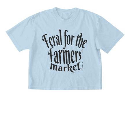 Feral for the Farmers' Market V2, a Chambray Comfort Colors Boxy Tee