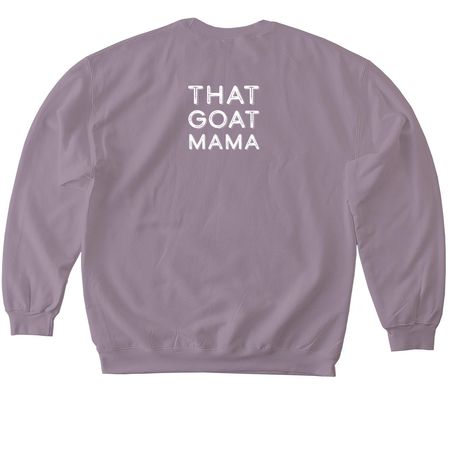 That Goat Yoga, a Paragon Softstyle Crewneck Sweatshirt (back-view)