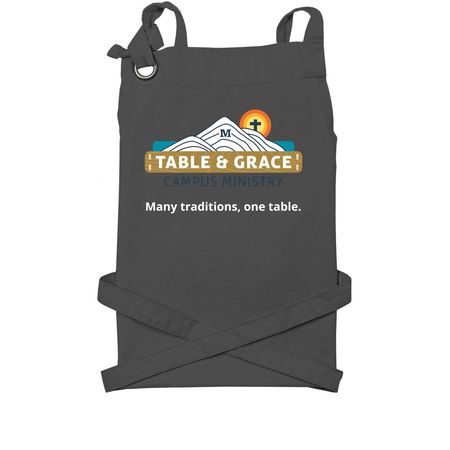 Aprons, a Dark Grey Cotton Canvas Pocket Apron
