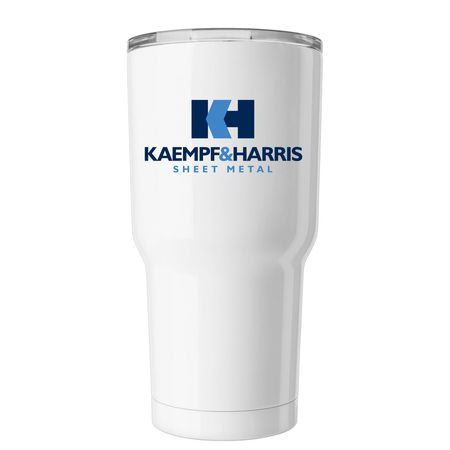 Kaempf & Harris Insulated Tumbler, a White Insulated Tumbler