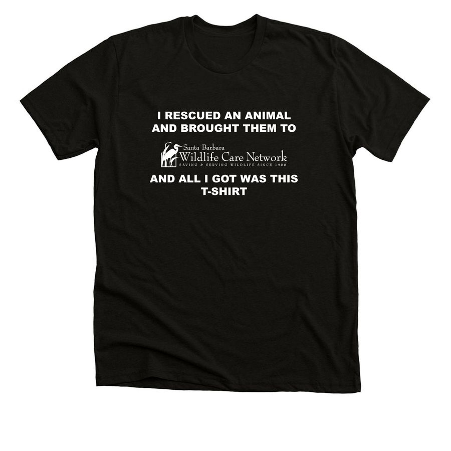 I Rescued an Animal and All I Got, a Solid Black Blend Premium Unisex Tee