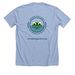 Amazing Aven's Quest for Amobea Awareness, a Heather Baby Blue Premium Unisex Tee (back-view)
