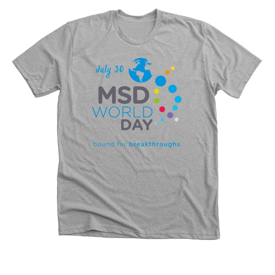 MSD World Day Clothing, a Athletic Heather Premium Unisex Tee