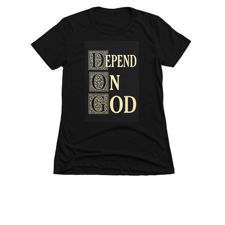 D.O.G, a Black Women's Slim Fit Tee