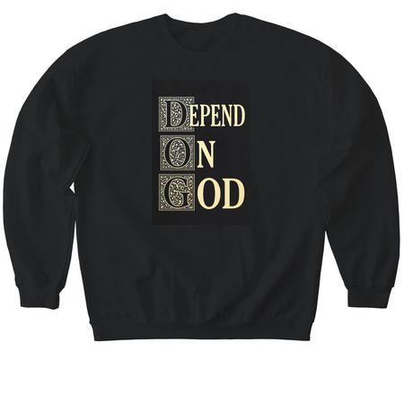 D.O.G, a Black Softstyle Crewneck Sweatshirt