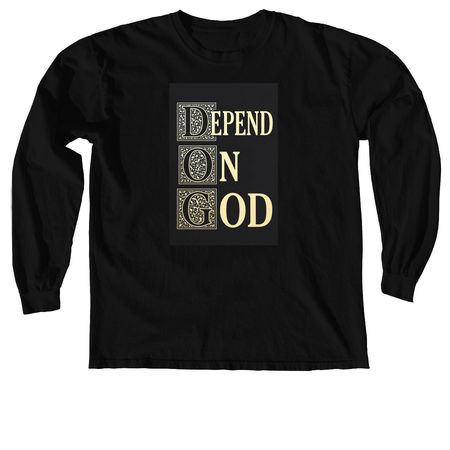 D.O.G, a Black Comfort Colors Long Sleeve Tee