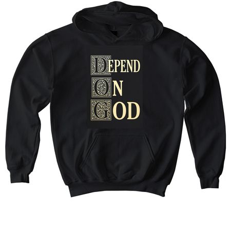 D.O.G, a Black Softstyle Youth Pullover Hoodie