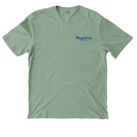 Adult Shirts: Front & Back Print, a Lichen Green Allmade Organic Cotton Mineral Dye Tee