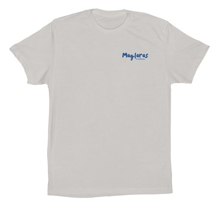 Adult Shirts: Front & Back Print, a Solid Athletic Grey Premium Cotton Tee