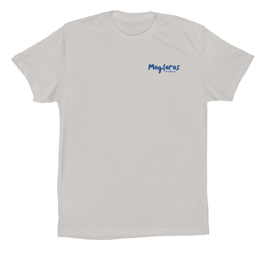 Adult Shirts: Front & Back Print, a Solid Athletic Grey Premium Cotton Tee