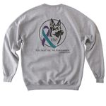 You Matter., a Sport Grey Softstyle Crewneck Sweatshirt (back-view)