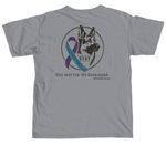 You Matter., a Granite Comfort Colors Unisex Tee (back-view)