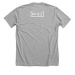I AM 2, a Athletic Heather Premium Unisex Tee (back-view)