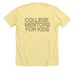 Mentor Tee, a Heather Yellow Gold Premium Unisex Tee (back-view)