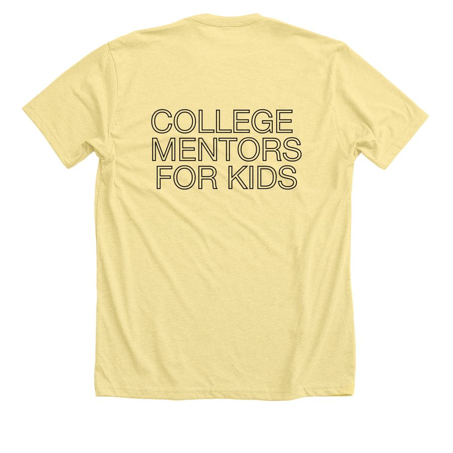 Mentor Tee, a Heather Yellow Gold Premium Unisex Tee (back-view)