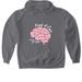#GoGreyInMay Brain Tumor Awareness Shirts, a Charcoal Gildan Softstyle Pullover Hoodie