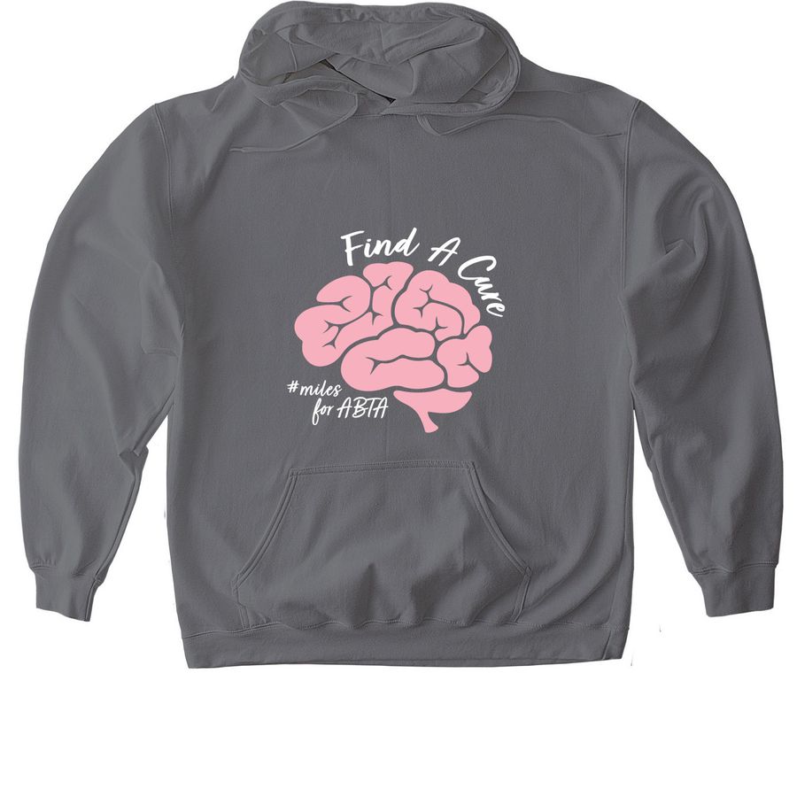 #GoGreyInMay Brain Tumor Awareness Shirts, a Charcoal Gildan Softstyle Pullover Hoodie