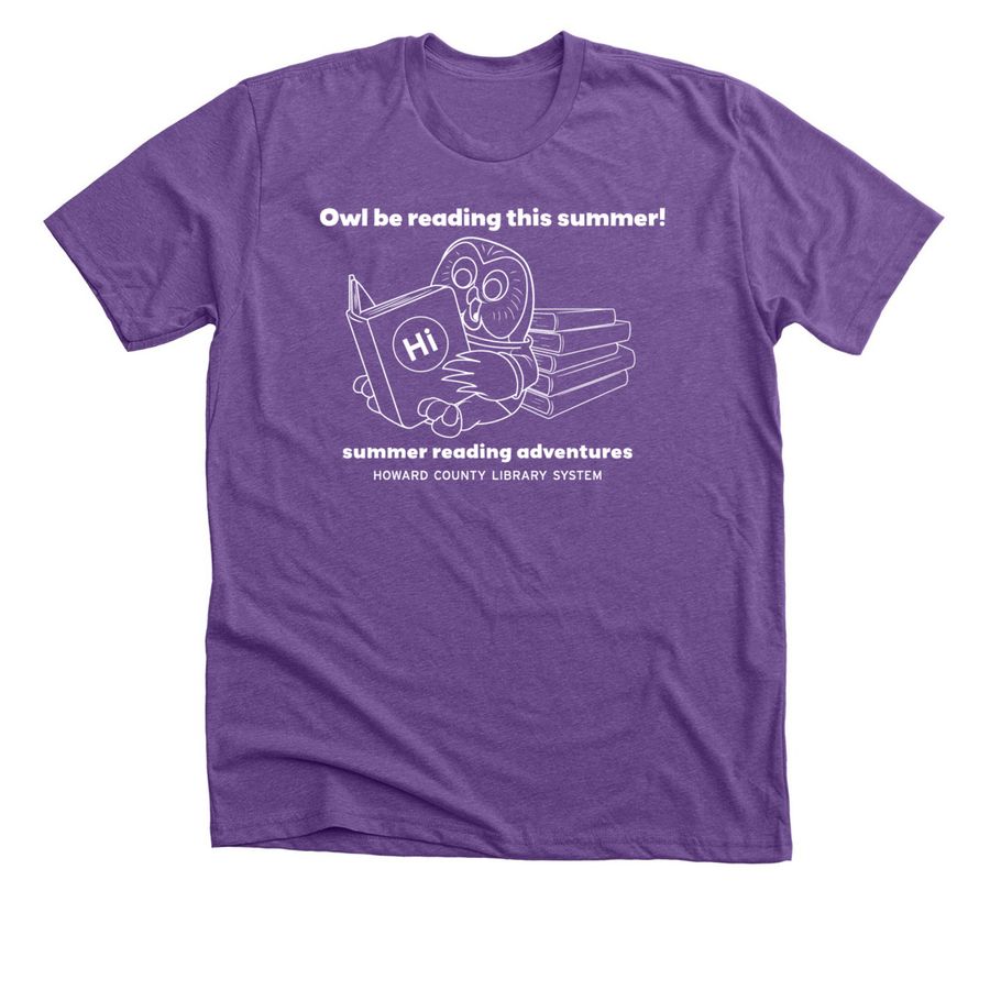Summer Reading Collection, a Heather Team Purple Premium Unisex Tee