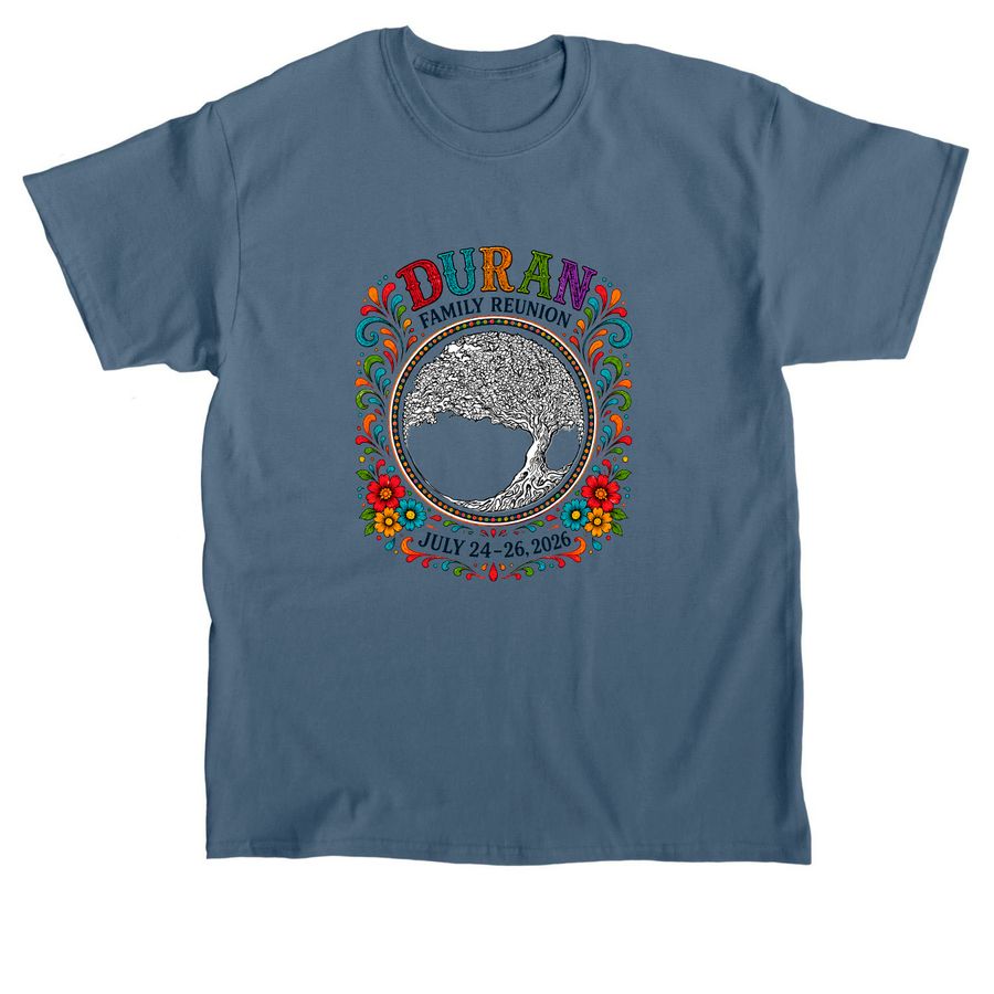 Duran Family Reunion 26 Option 2, a Indigo Blue Classic Unisex Tee