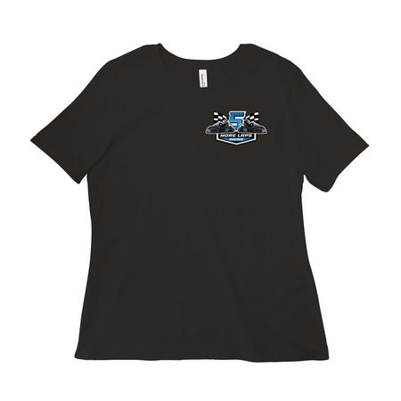 Fuel the Finish ? 5 More Laps Racing, a Black Women?s Relaxed Cotton Tee