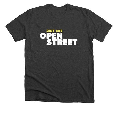 31st Avenue Redesign Tee, a Dark Grey Heather Premium Unisex Tee