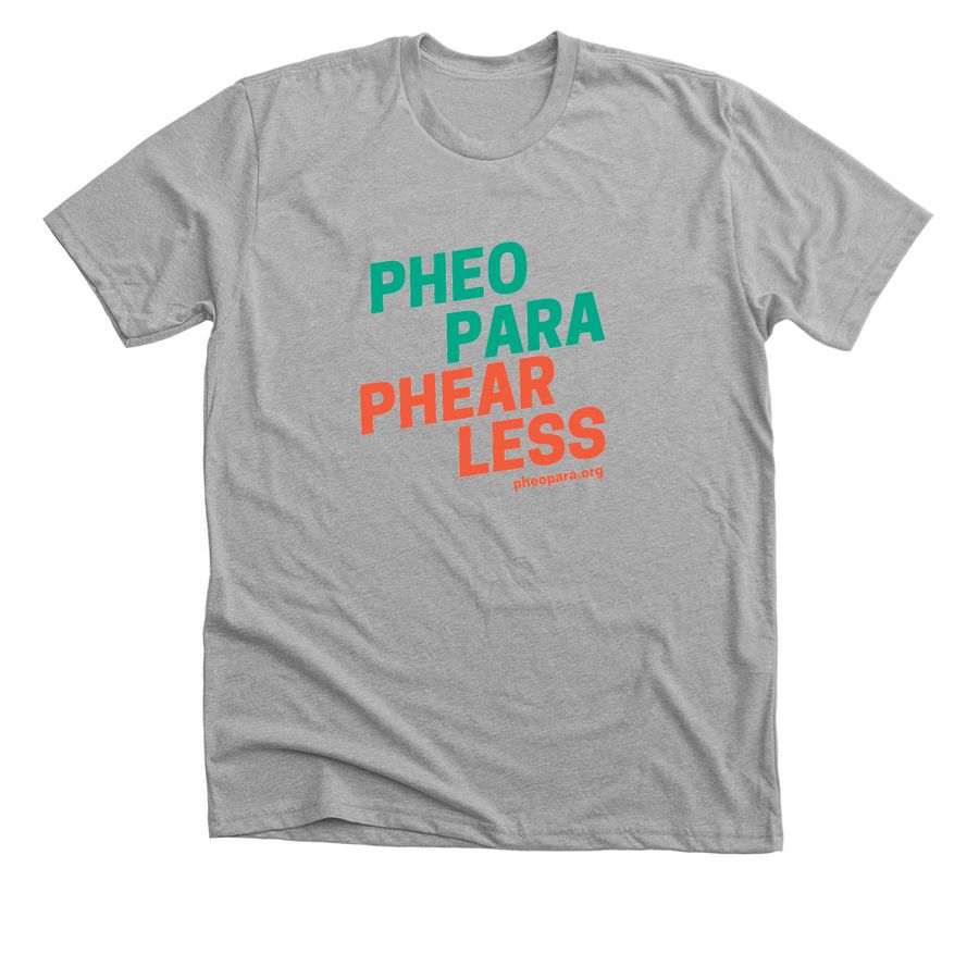 Pheo Para Phearless, a Athletic Heather Premium Unisex Tee