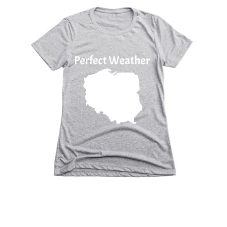 Some Places are Perfect, a Dark Heather Grey Women's Slim Fit Tee