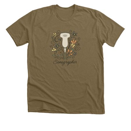 Pretty Probe&nbsp;, a Heather Olive Premium Unisex Tee
