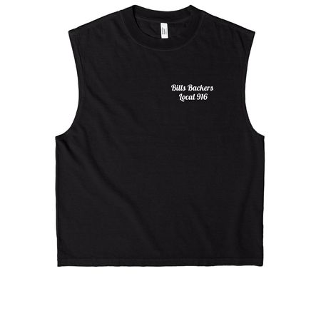 Shirts and Hoodies, a True Black Heavyweight Garment Dye Muscle Tee