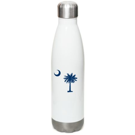 "The SC Classic" - Water Bottle, a White Stainless Steel Water Bottle