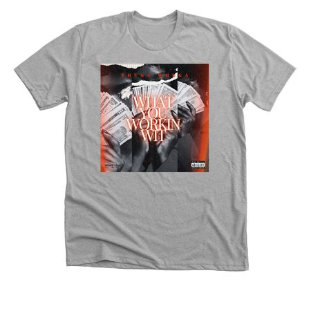 What You Working Wit Official Album Cover Tee&nbsp;, a Athletic Heather Premium Unisex Tee