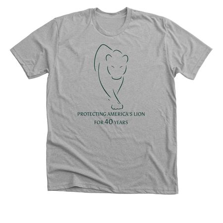 Protecting America's Lion, a Athletic Heather Premium Unisex Tee
