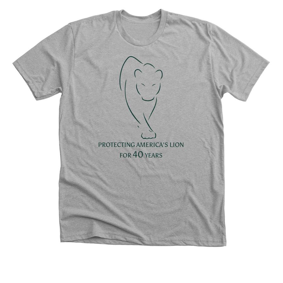 Protecting America's Lion, a Athletic Heather Premium Unisex Tee