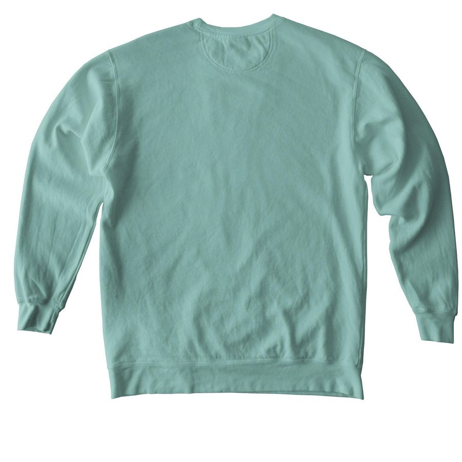 Rehab Dept. Comfort Colors Crewneck, a Seafoam Comfort Colors Crewneck Sweatshirt (back-view)